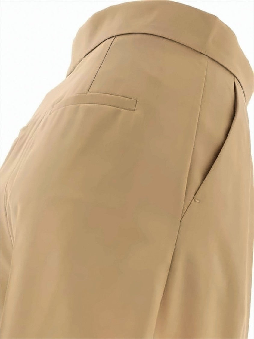Max Mara Tailored Brown Shorts With Structured Waistband