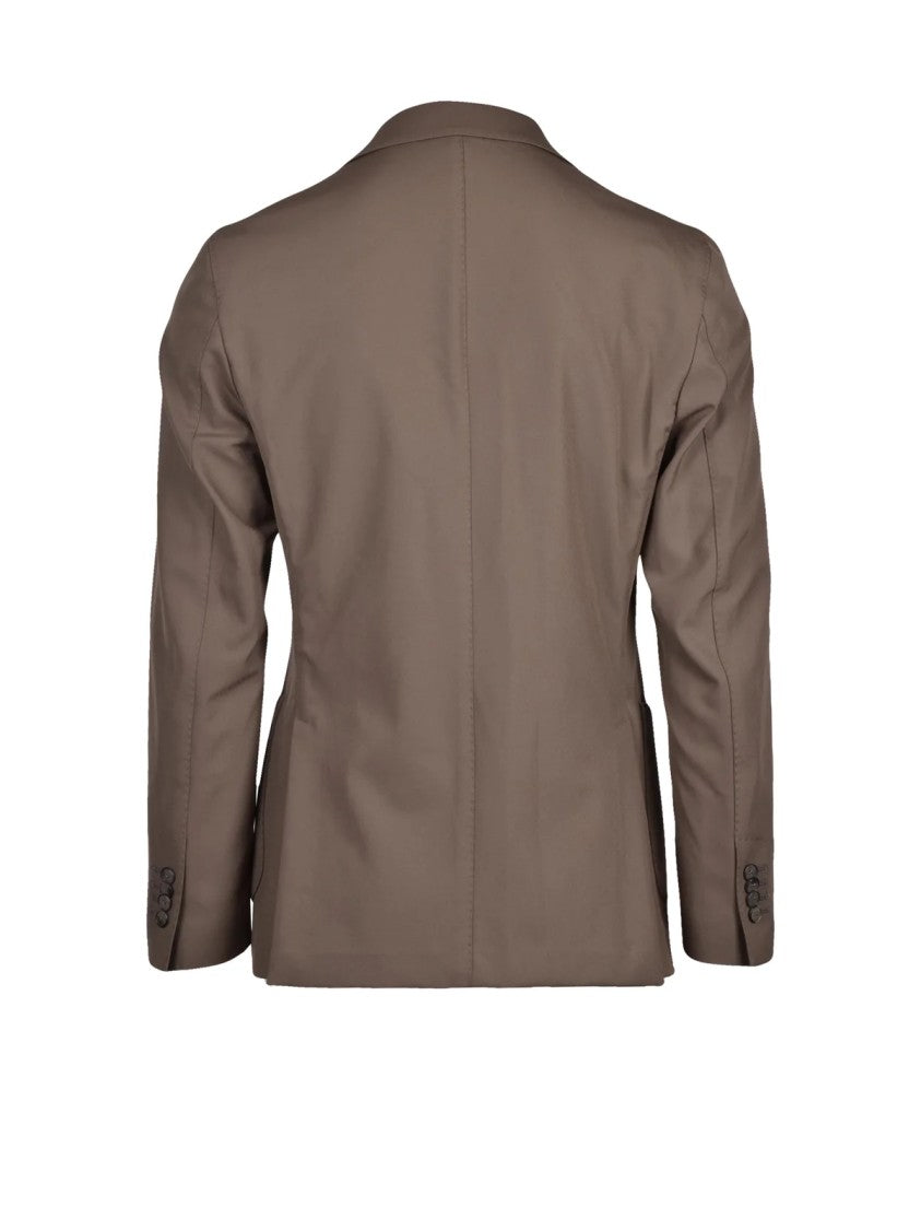 Santaniello Tailored Stretch Blazer With Classic Notch Lapel