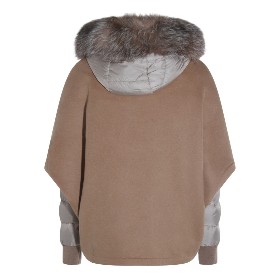 Moorer Short Coat With Quilted Sleeves