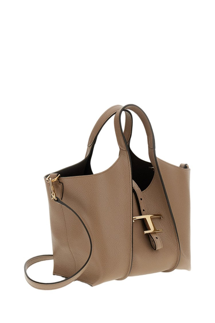 Tod's Brown T Timeless Mini Tote
