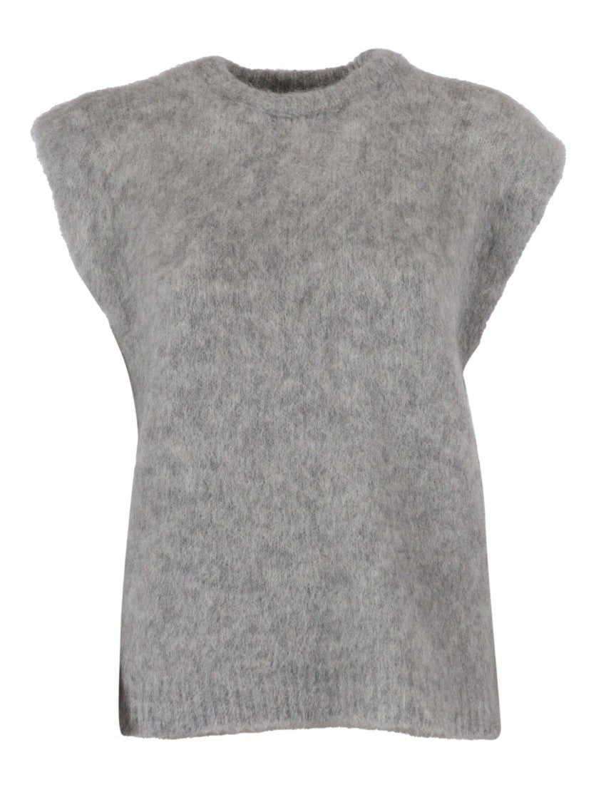 Forte Forte Sleeveless Knit Gilet In Soft Alpaca Blend