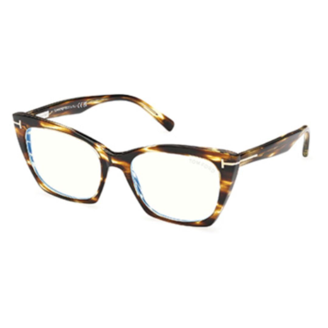 Tom Ford Tortoiseshell Ft5709-B Classic Square Eyeglasses