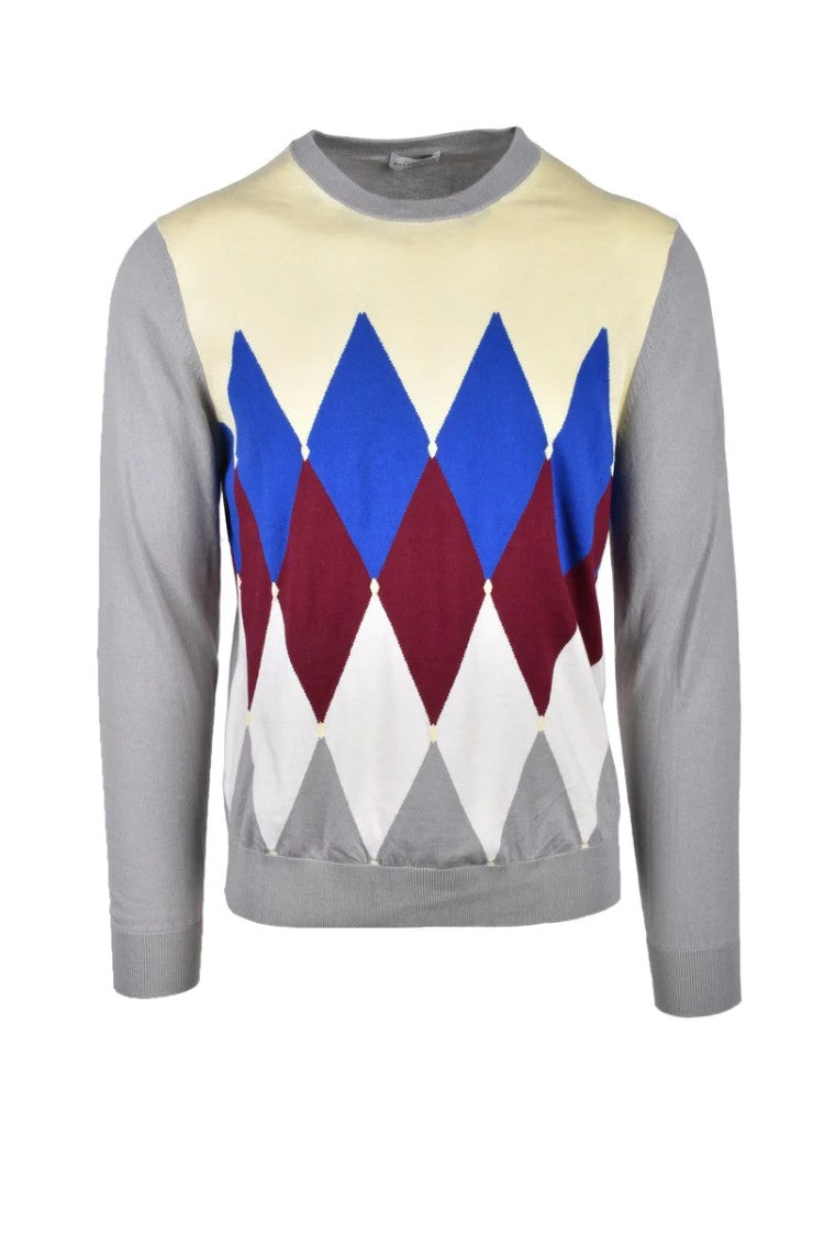 Ballantyne Men's Sweater - Grey/Yellow
