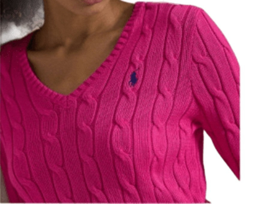 Polo Ralph Lauren V-Neck Cable-Knit Sweatshirt