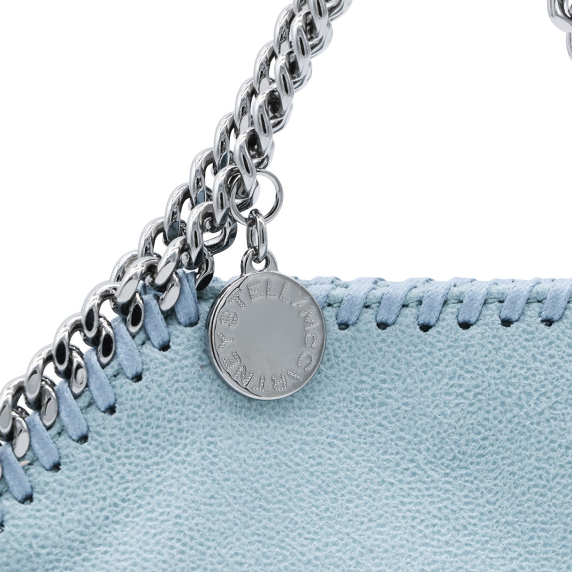 Stella Mccartney Tiny Tote Bag With Silver Chain Detailing