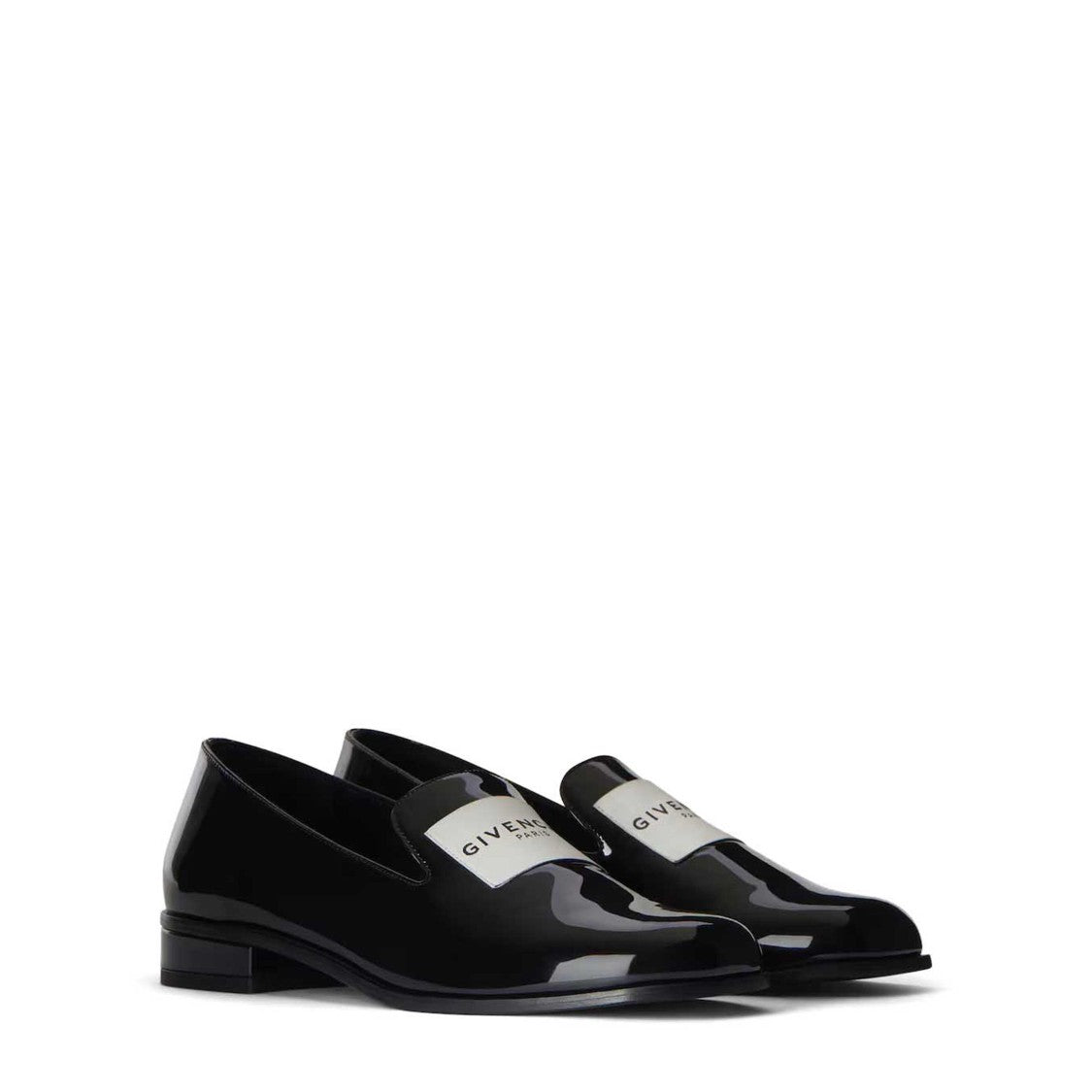 Givenchy Polished Black Calf Leather Loafers