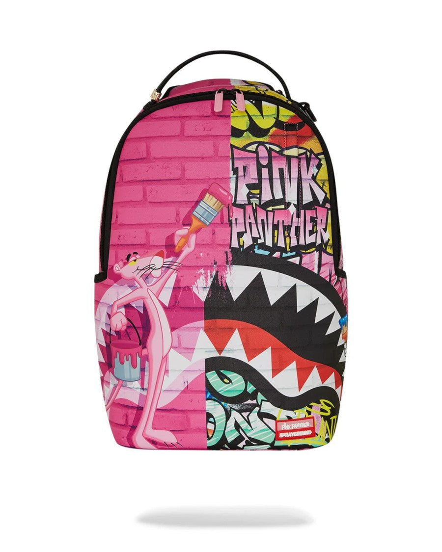Sprayground Vibrant Graffiti-Inspired Backpack With Velvet-Lined Compartments
