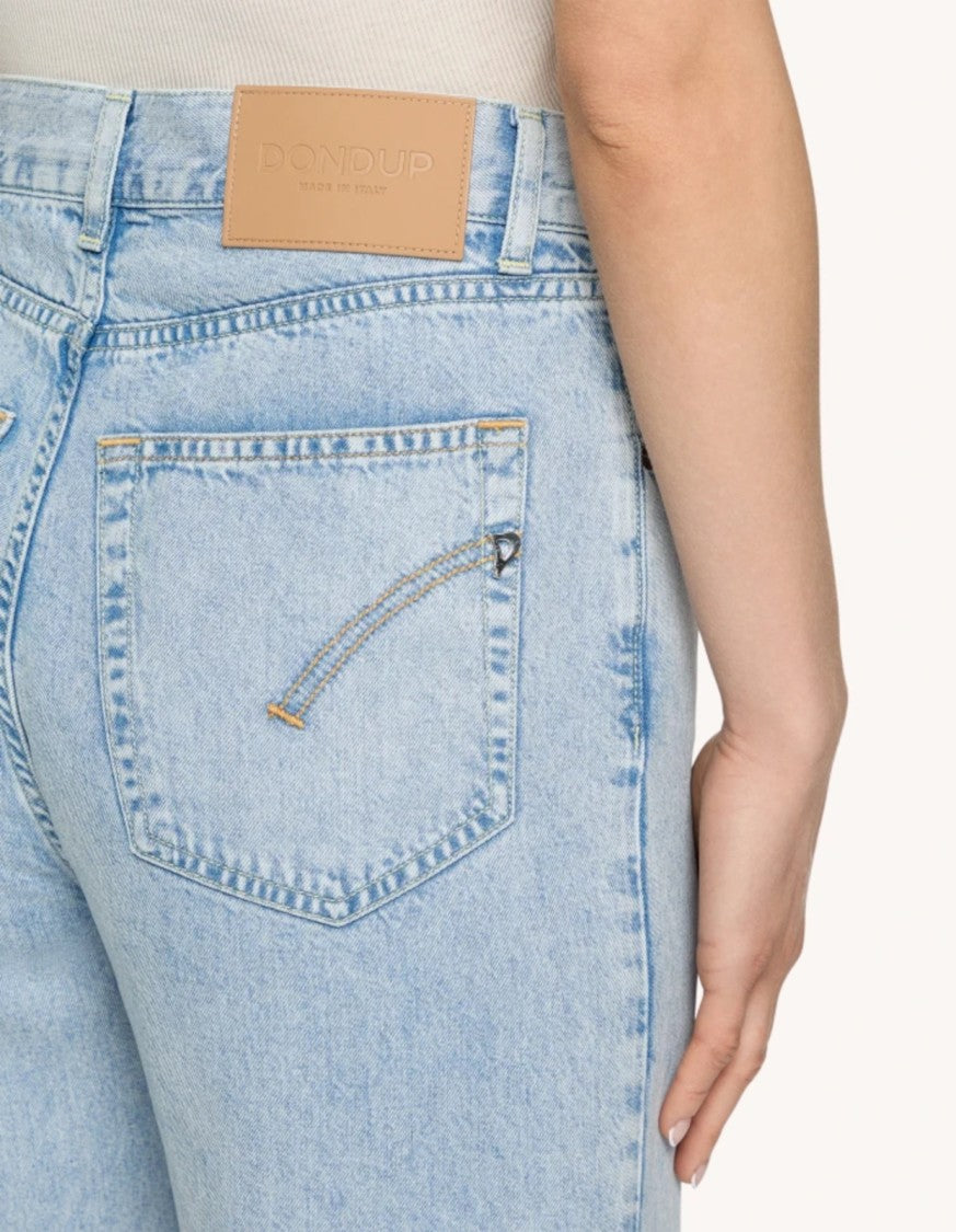 Dondup Amber Five-Pocket Wide Leg Jeans