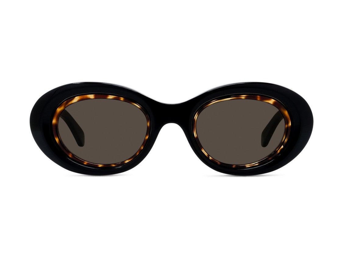 Loewe Glossy Black Lw40190i Oversized Round Sunglasses