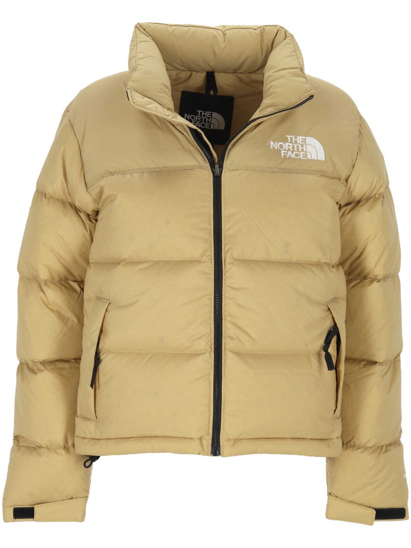 The North Face Boxy Silhouette Puffer Jacket With High Collar And Zip Pockets