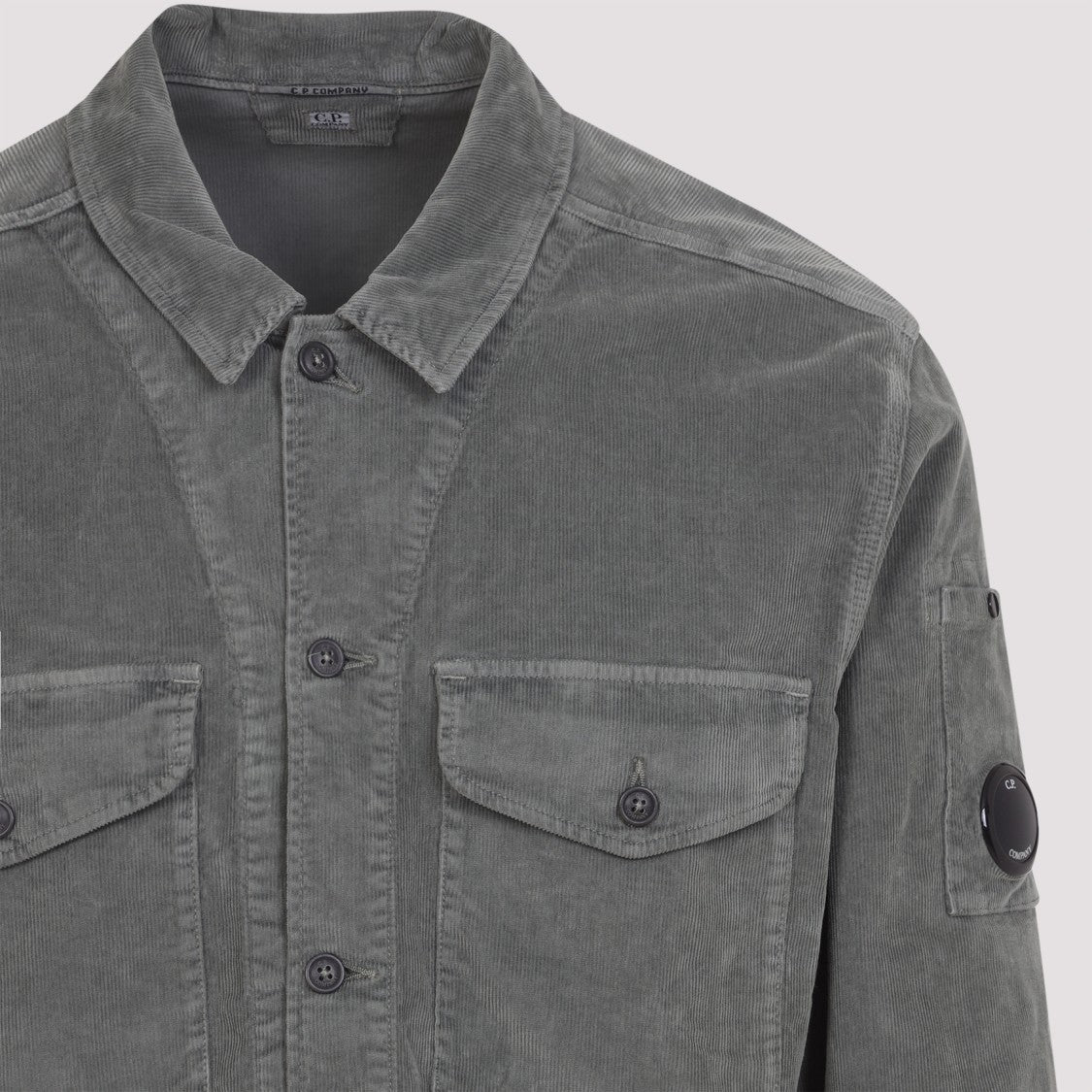 C.P. Company Corduroy Grey Cotton Overshirt