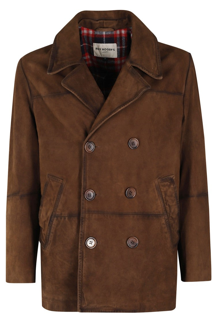 Roy Rogers Tobacco Vintage Suede Peacoat
