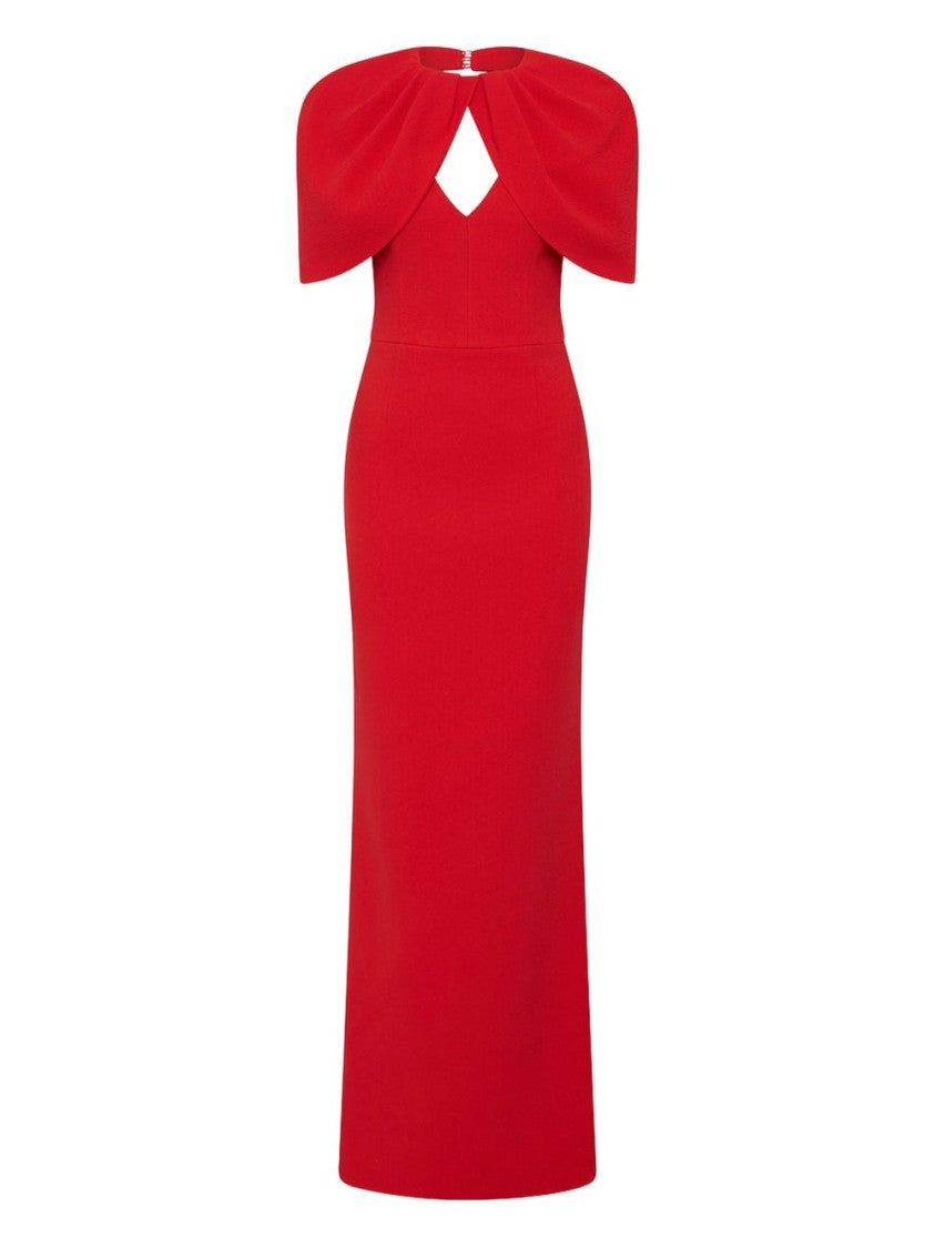 Rebecca Vallace Elegant Long Red Dress