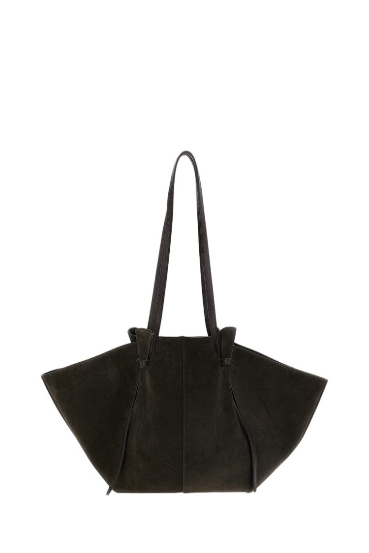 Yuzefi Brown Large Mochi Suede Tote Bag
