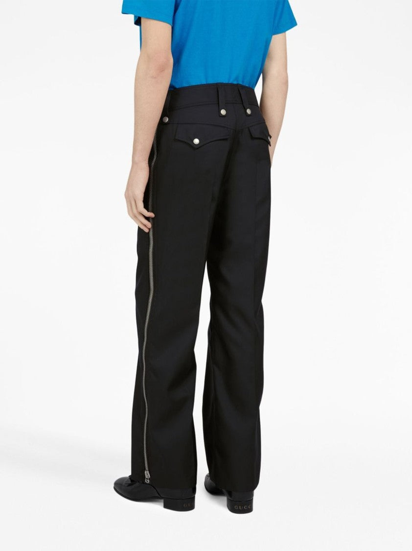 Gucci Black Polyamide Trousers