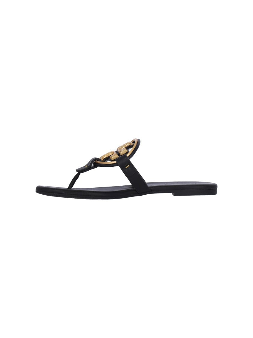 Tory Burch Miller' Thong Sandals – Black