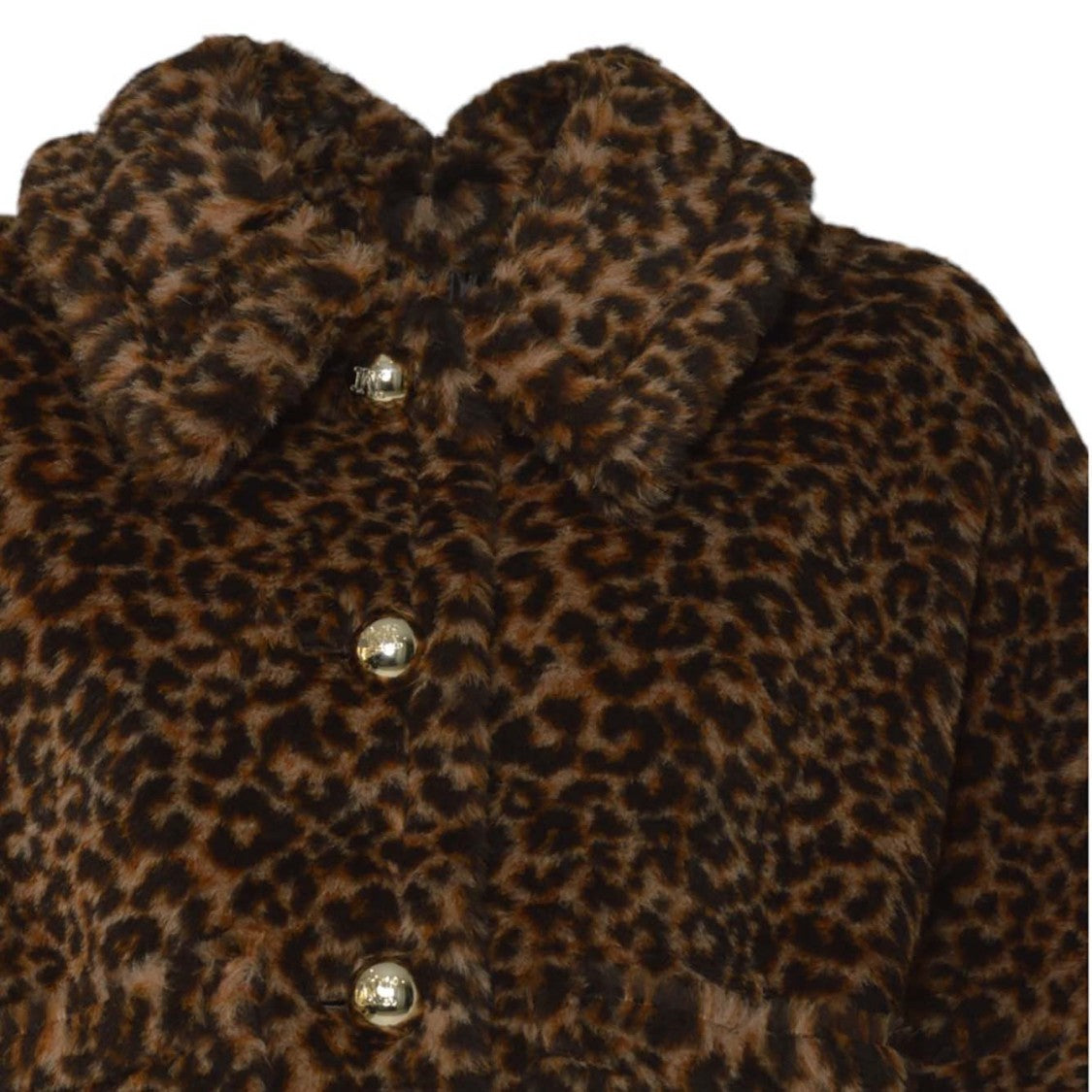 Max Mara Leopard-Printed Jacket With Plush Texture And Button Detail