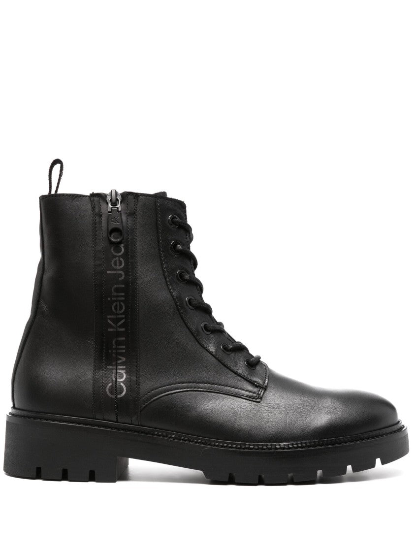 Calvin Klein Jeans Combat Mid Laceup Boot Zip