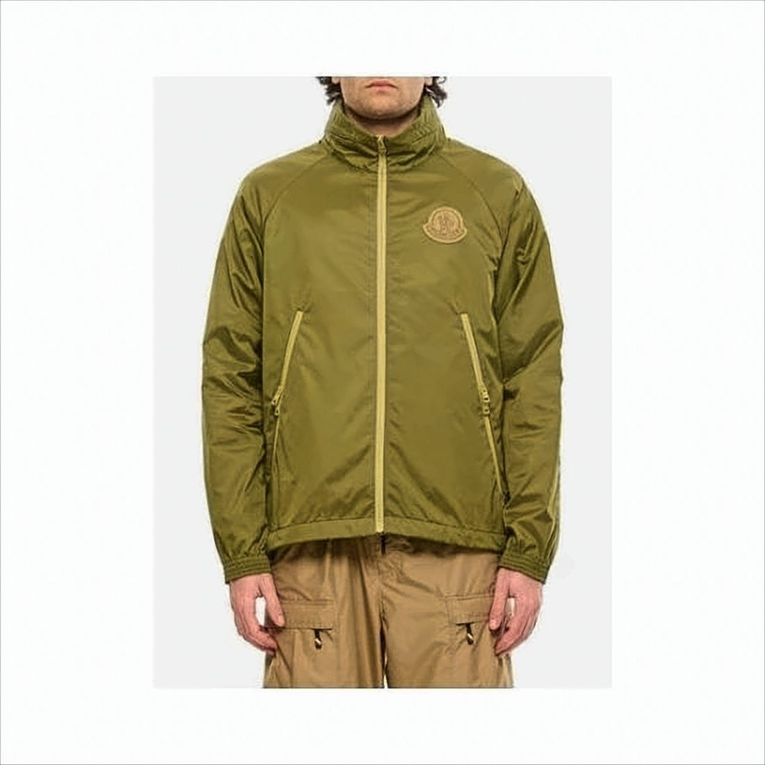 Moncler Lightweight High-Collar Jacket With Zippered Pockets