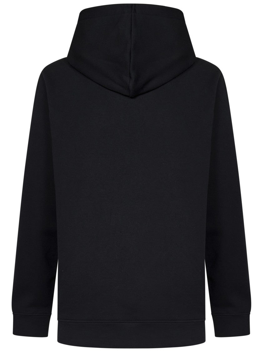 Balmain Black Bold Logo Print Hoodie