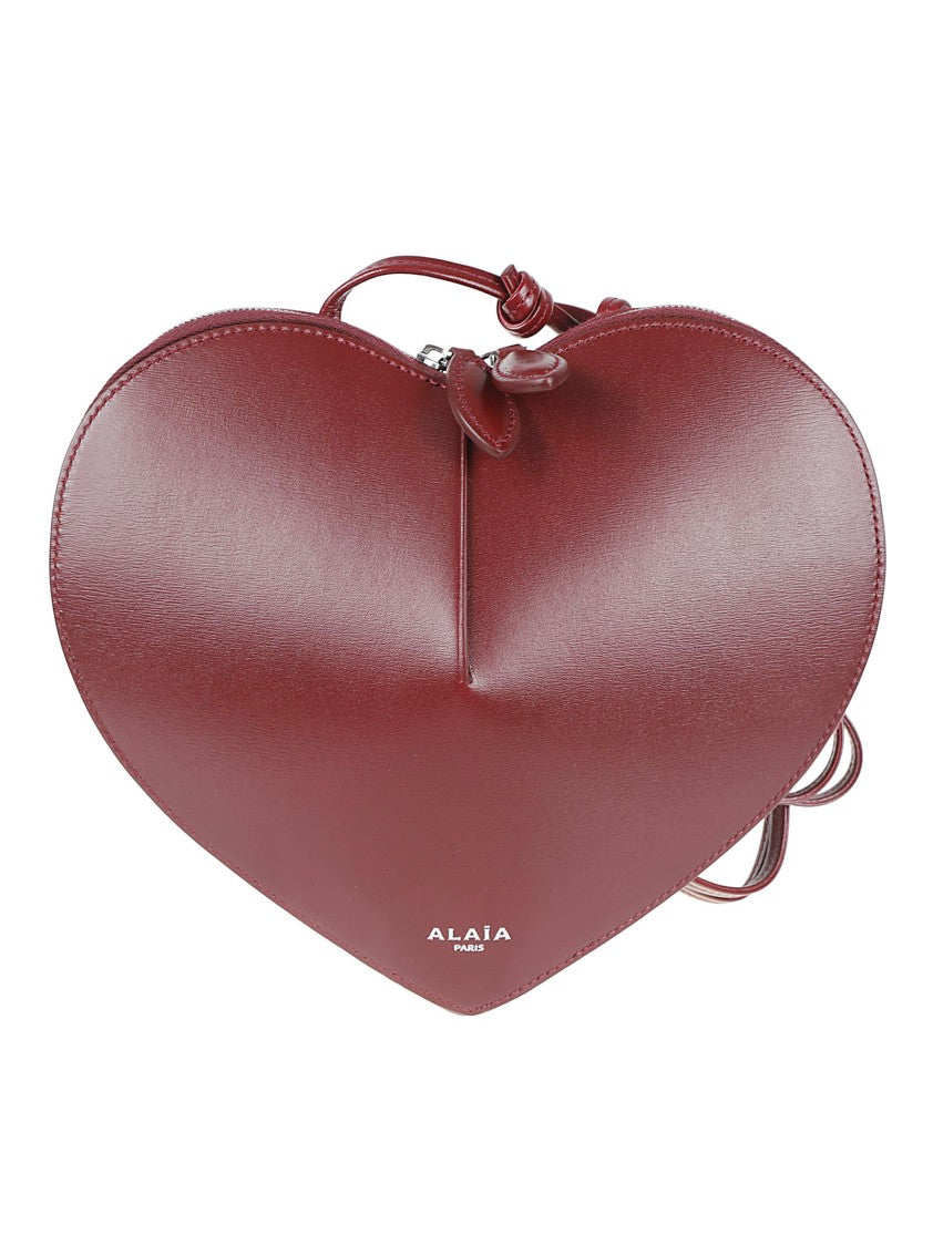 Alaïa Smooth Heart-Shaped Bag In Polished Calf Leather