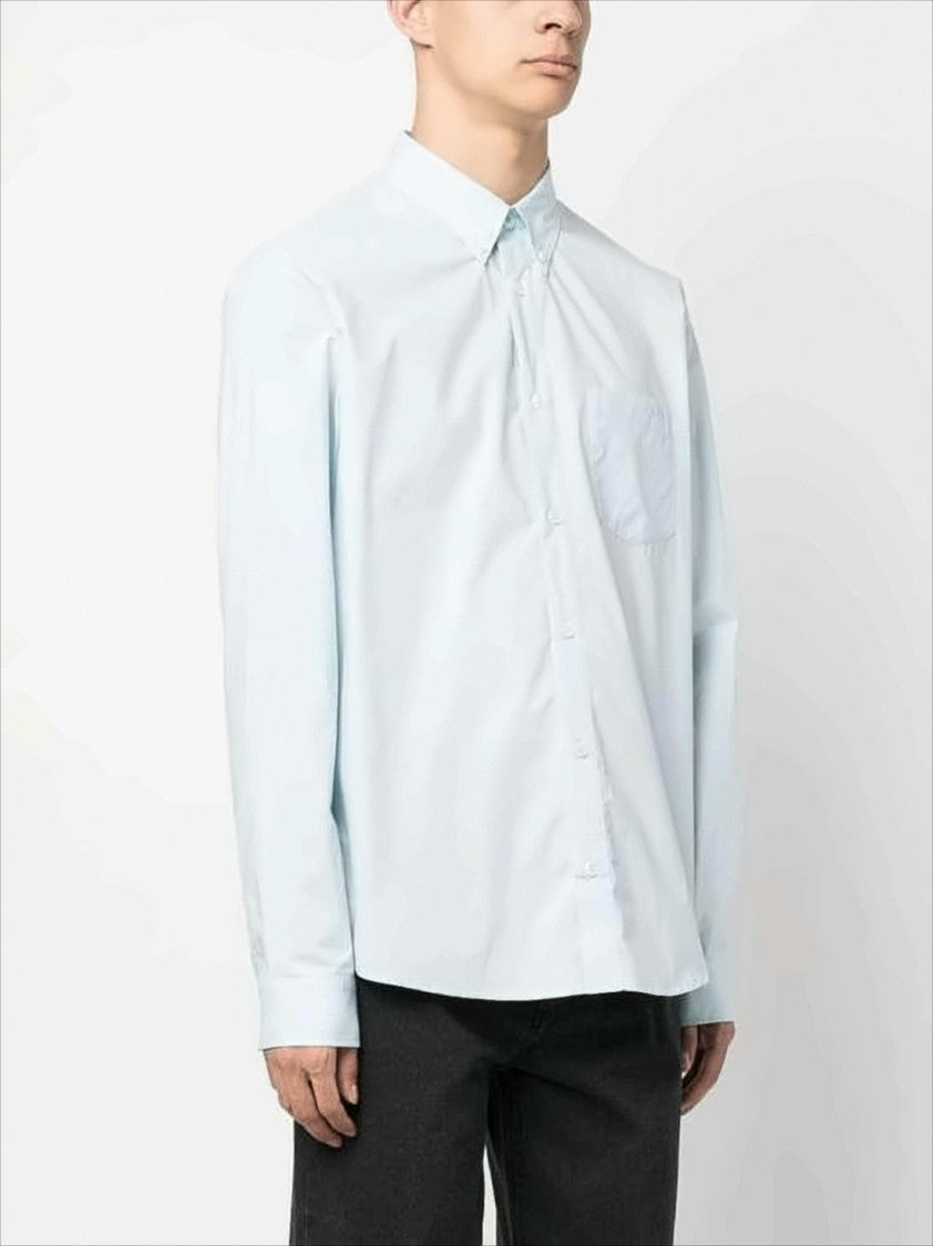 A.P.C. Long-Sleeve Casual Shirt With Classic Collar