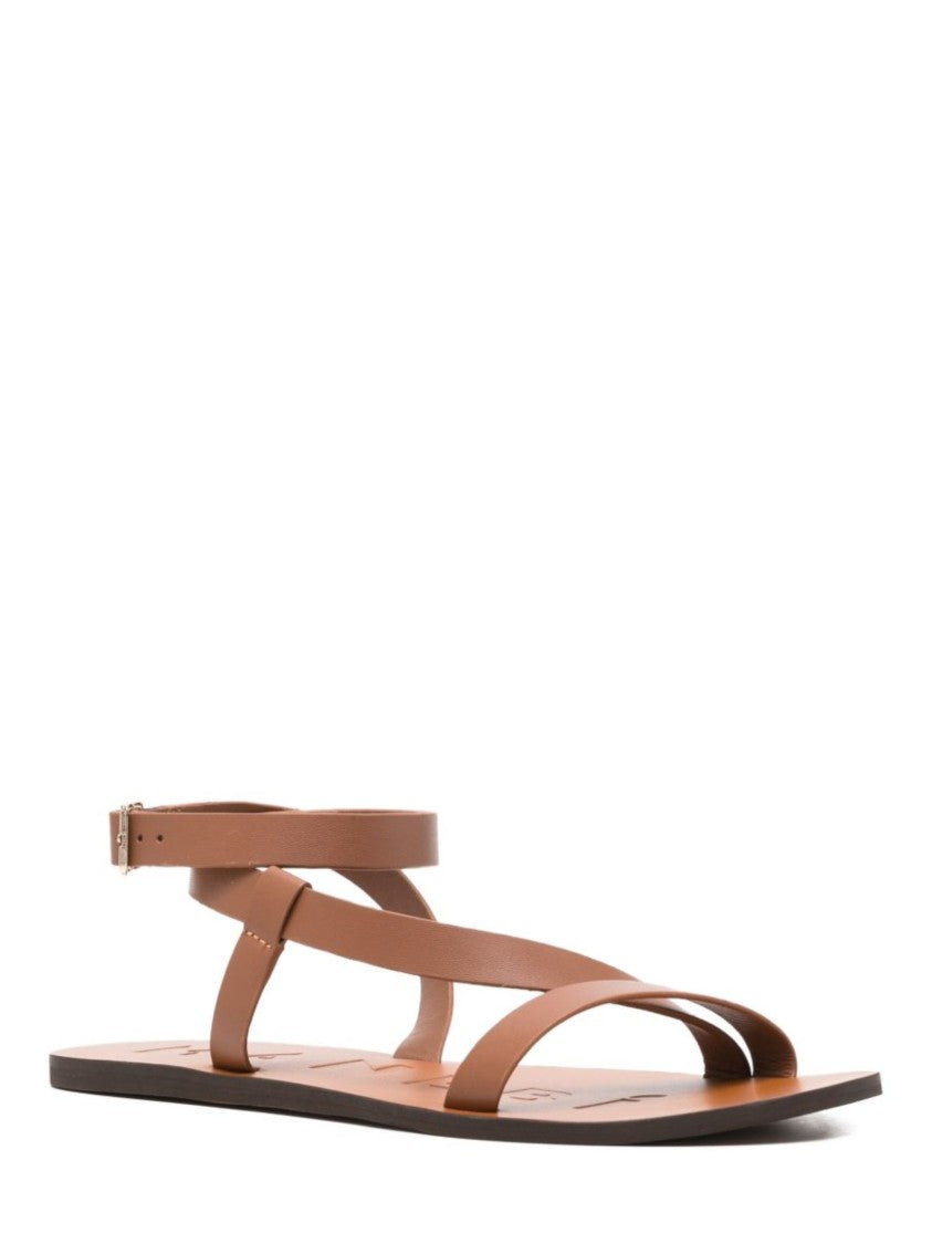 Manebi Cayon Minimalist Ankle Strap Sandals