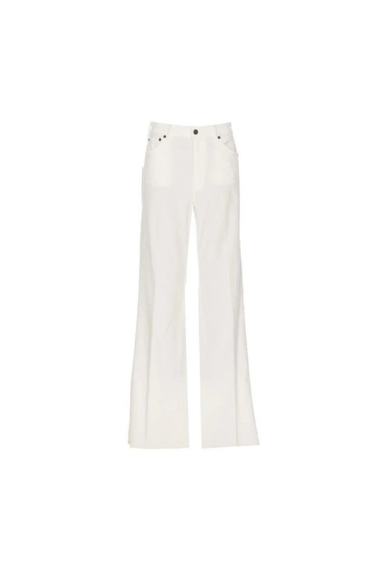 Dondup White Flared Leg Jeans