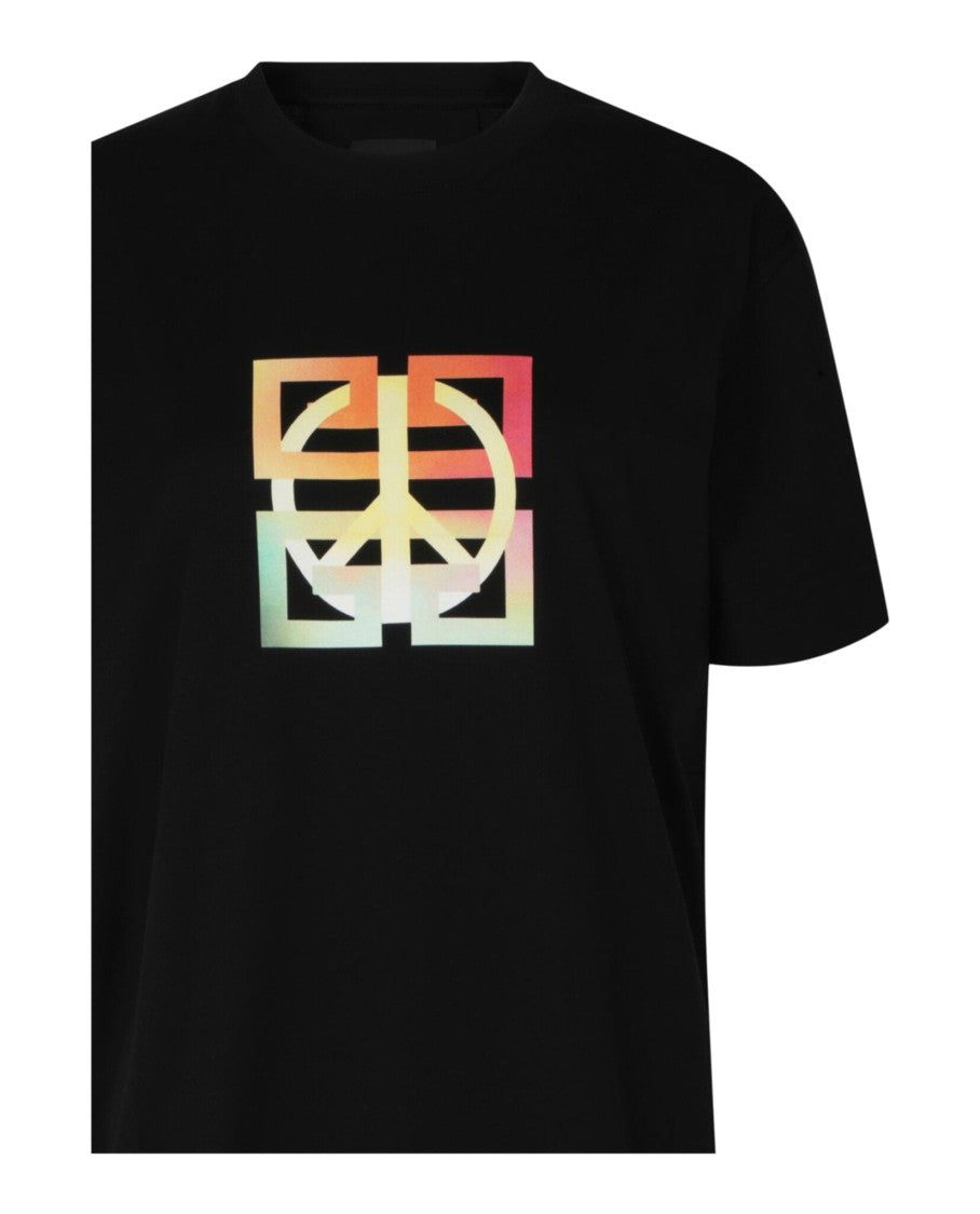 Givenchy 4G Peace Logo Graphic T-Shirt