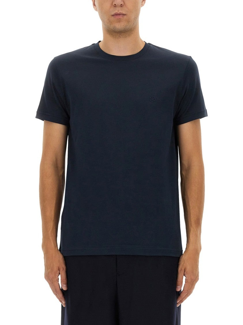 Giorgio Armani Crewneck Cotton T-Shirt