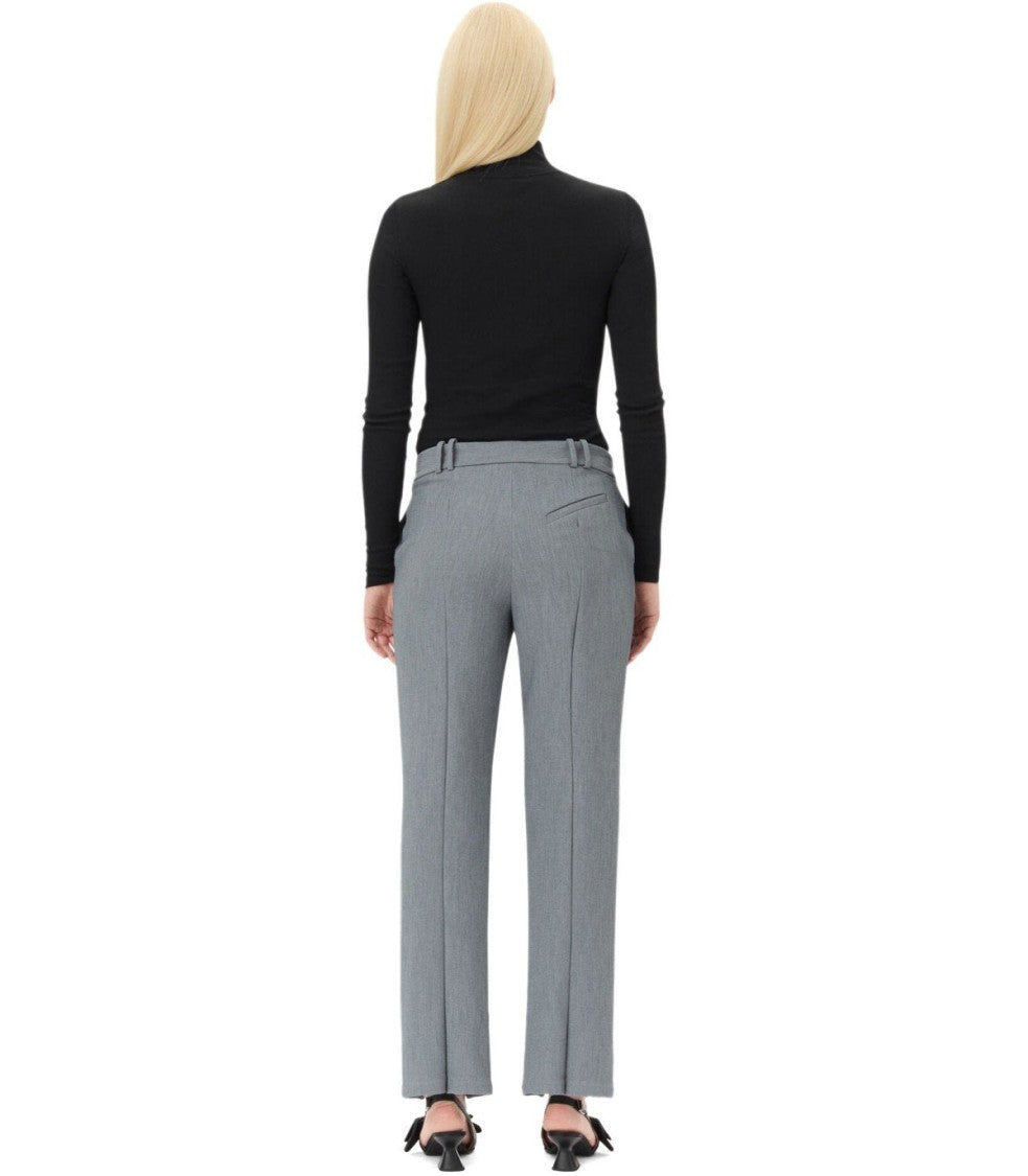 Ganni Grey Melange Trouser