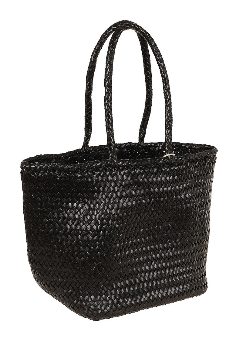 Dragon Hand-Woven Black Buffalo Calfskin Bucket Bag