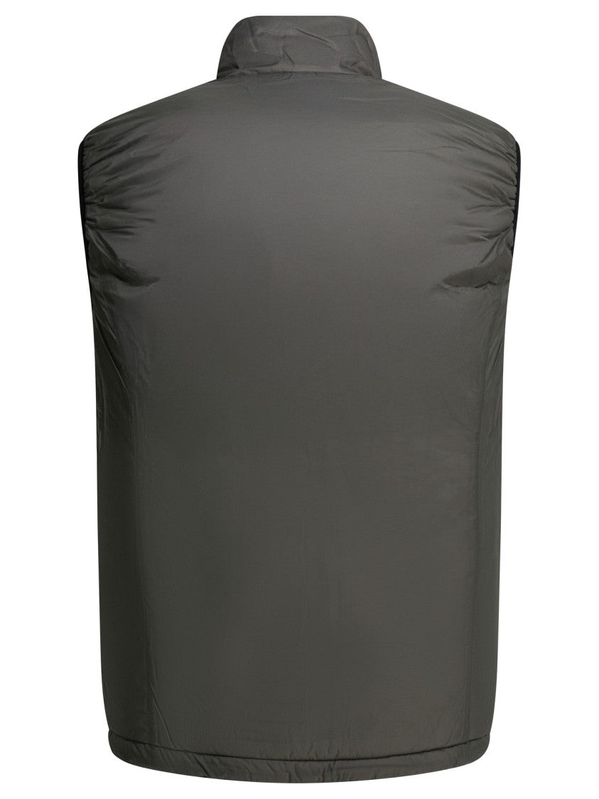 Montbell Sleeveless Jacket With Durable Nylon Exterior And Polyester Padding