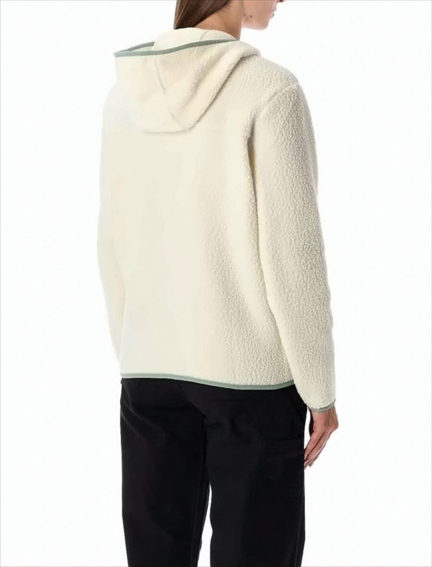 Patagonia Textured Fleece Jacket With Hood And Zip Pockets