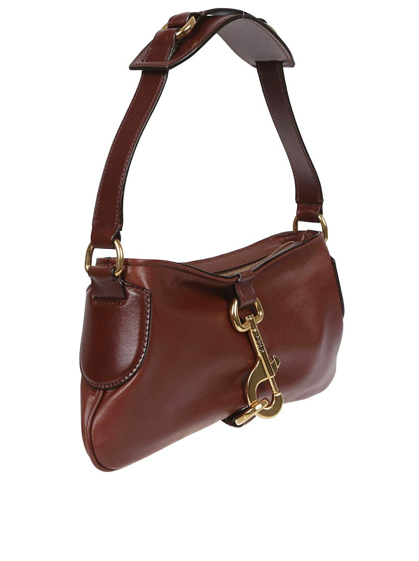 Chloé Shoulder Bag In Smooth Natural Calf Leather