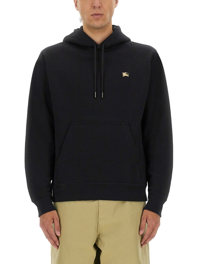 Burberry Classic Black Hoodie With Kangaroo Pocket