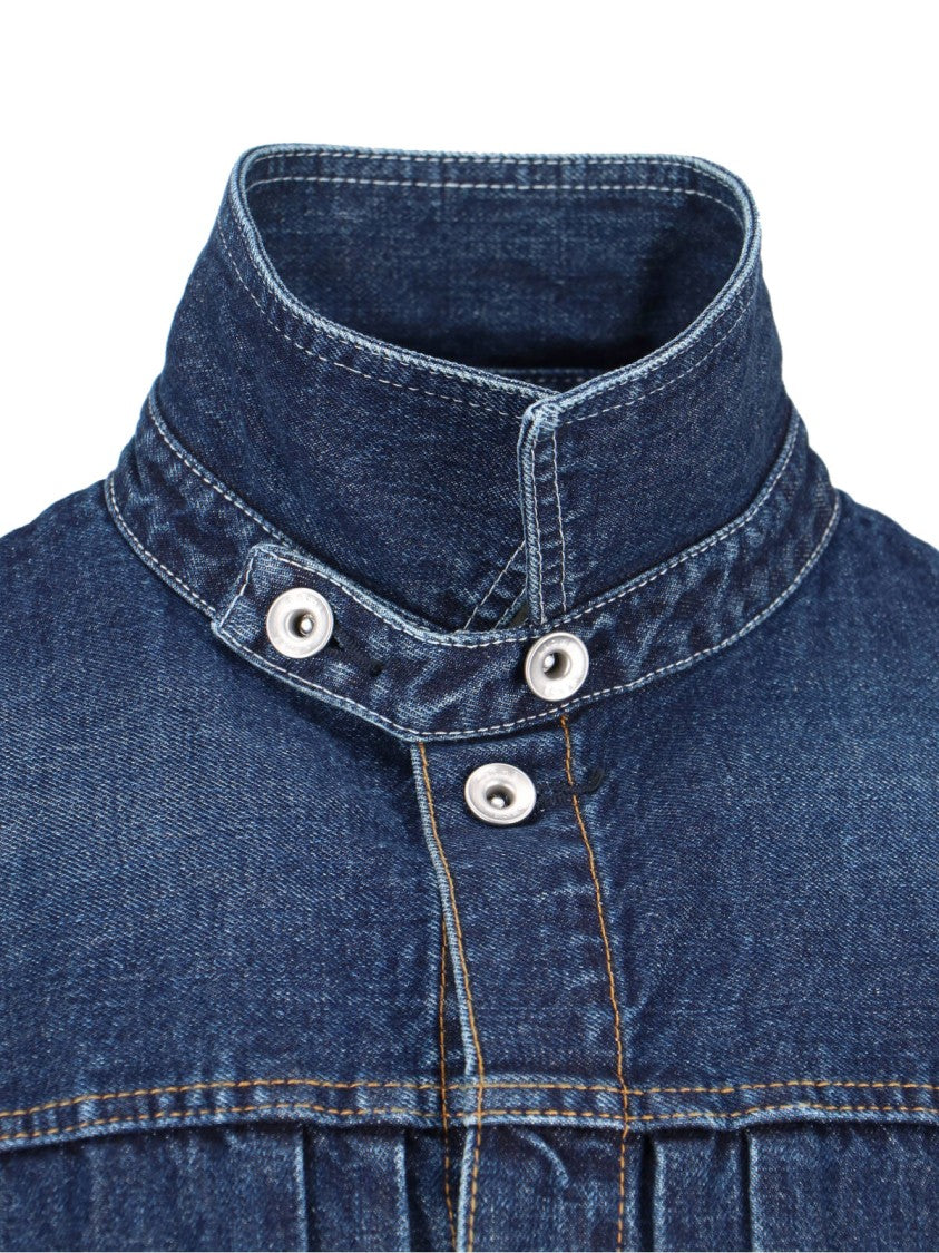 Sacai Layered Design Casual Jacket With Structured Silhouette