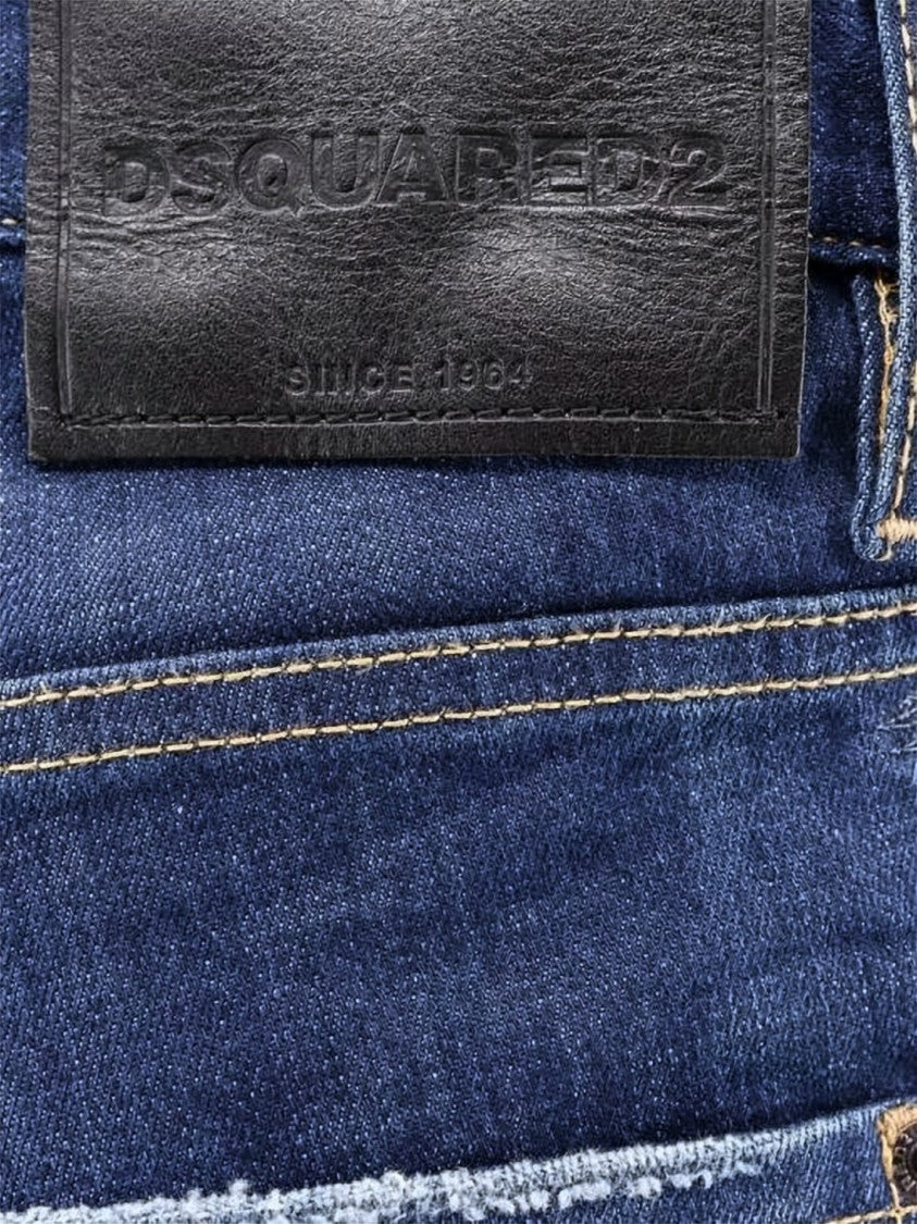 Dsquared2 Straight-Leg Denim Pants With Distressed Detailing