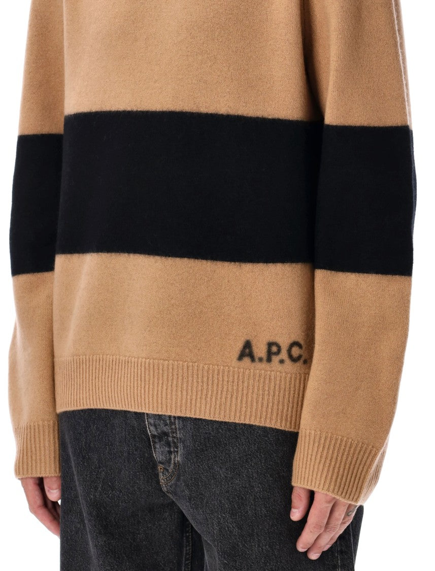 A.P.C. Edwardo Striped Wool Jumper