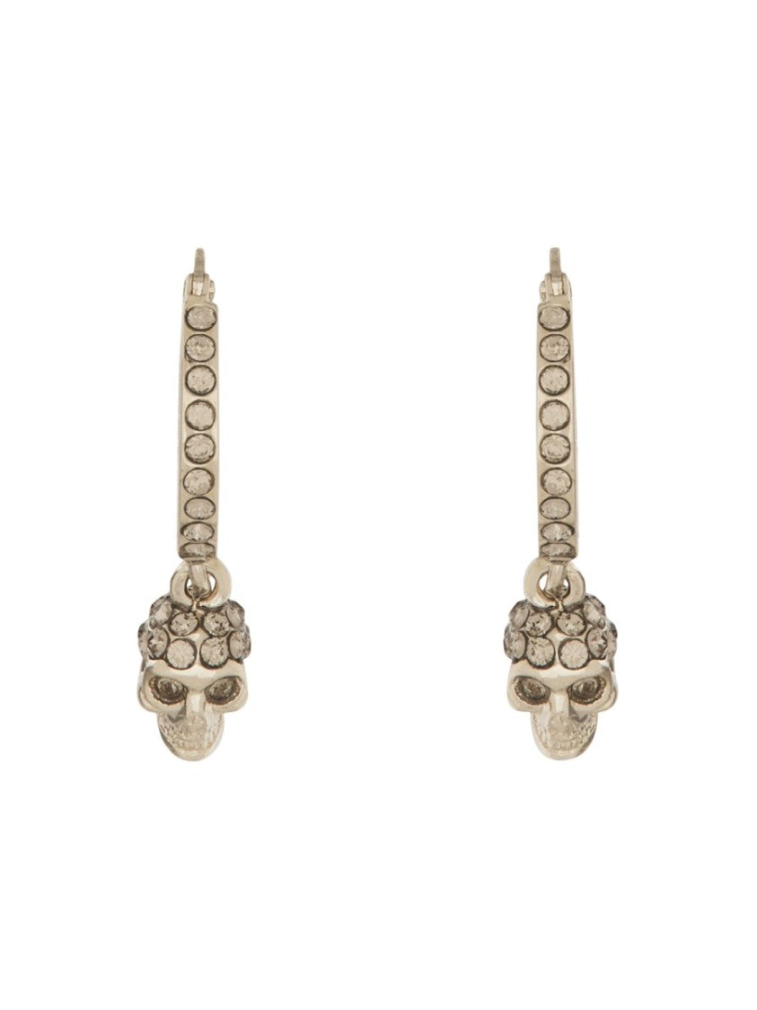 Alexander Mcqueen Orecchini A Cerchio Skull