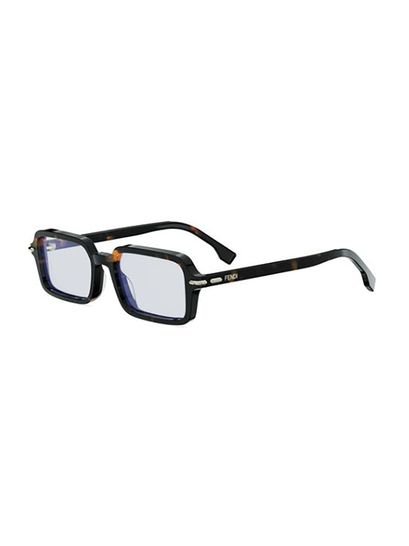 Fendi Brown Fe40174i Rectangular Tortoiseshell Sunglasses