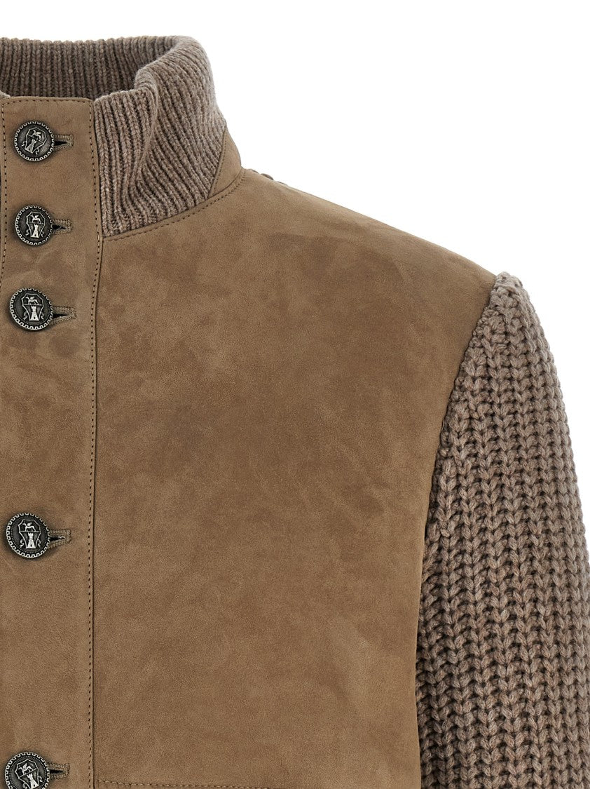 Brunello Cucinelli Shearling Bomber Jacket