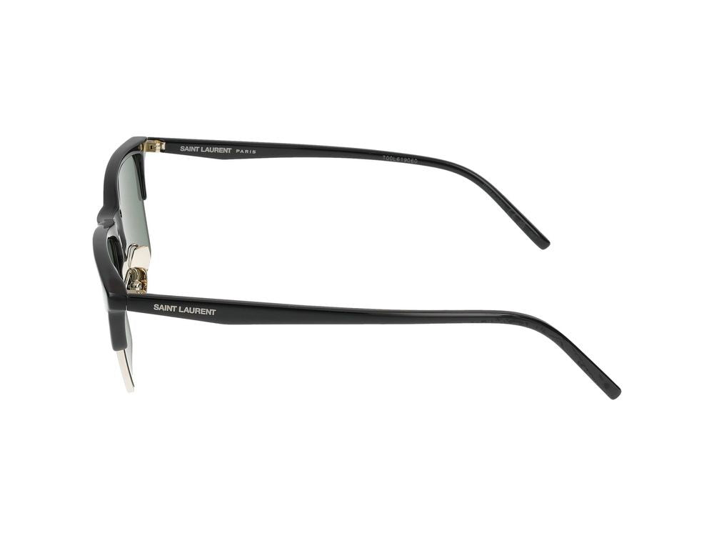 Saint Laurent Black Tinted Lenses Rectangular Frame Sunglasses
