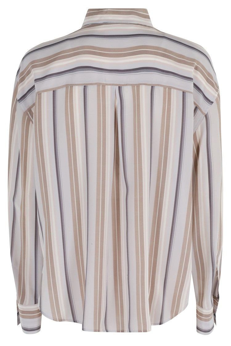 Seventy Multicolor Striped Shirt With Classic Collar