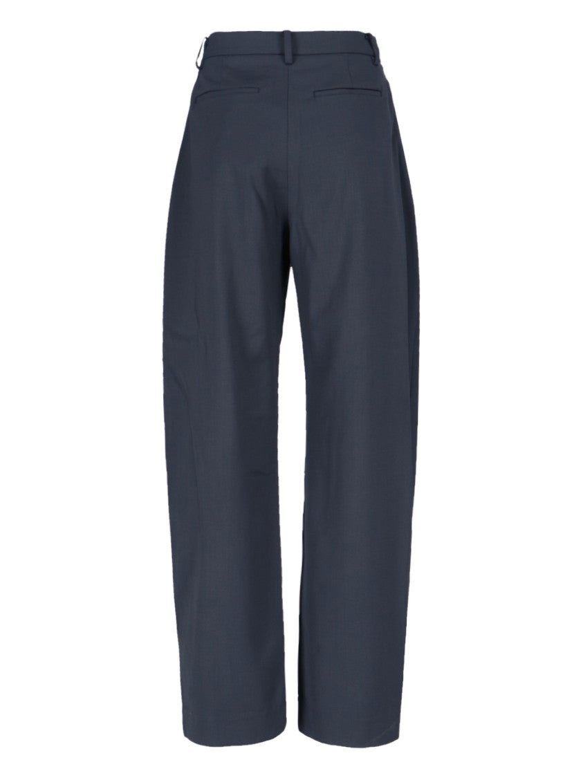 Ivir Virgin Wool-Blend Pants – Blue