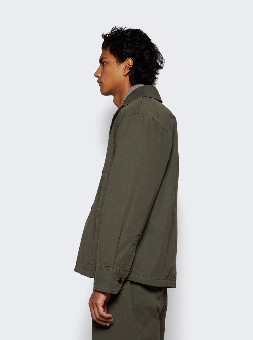 The Elder Statesman Workwear Chore Coat New Olive