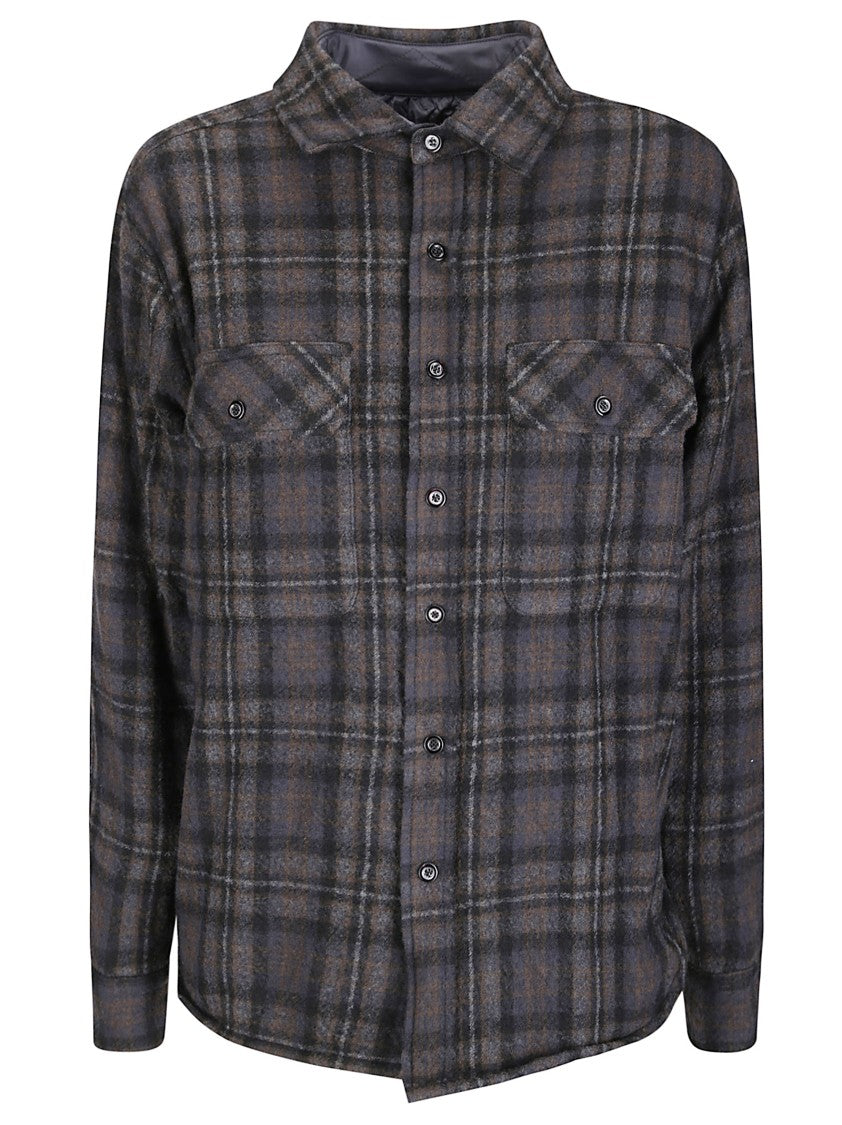 Maison Margiela Textured Poly Quilted Shirt With Classic Collar And Button-Down Front