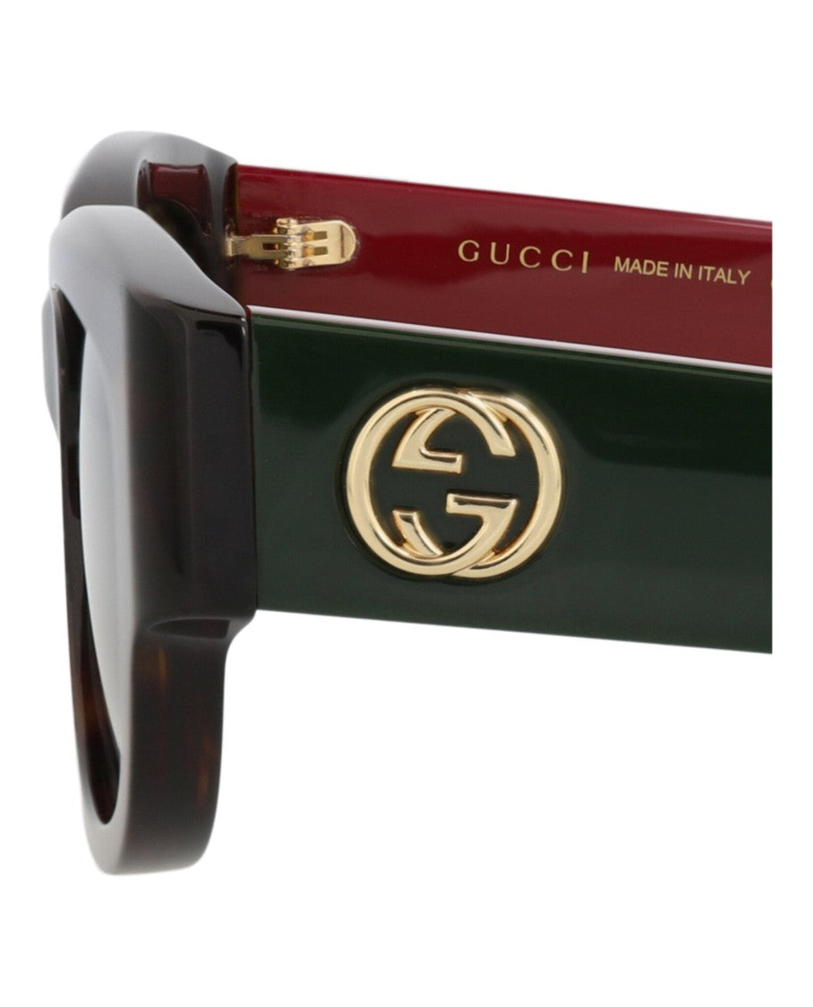 Gucci Round-Frame Recycled Acetate Sunglasses