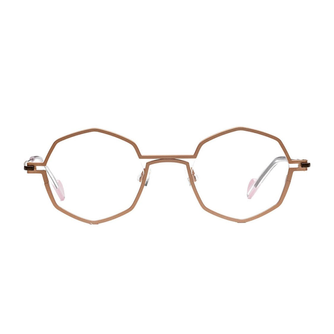 Matttew Rose Gold Copper Titanium Shaded Sunglasses