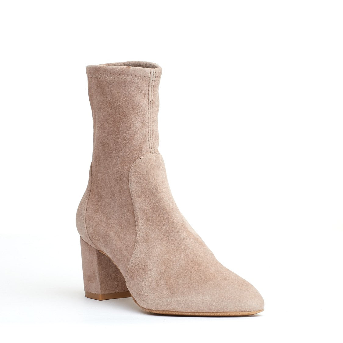 Stuart Weitzman Beige Suede Ankle Boot 70Mm